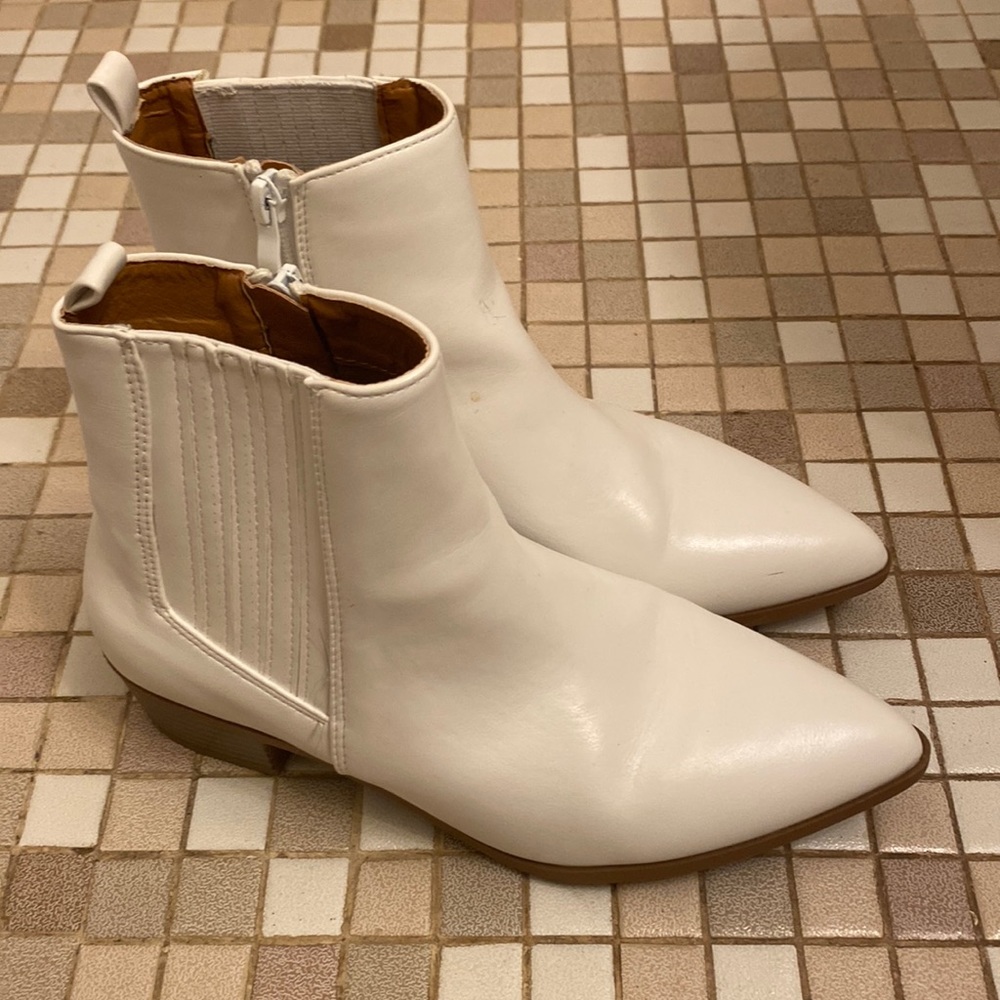 White booties